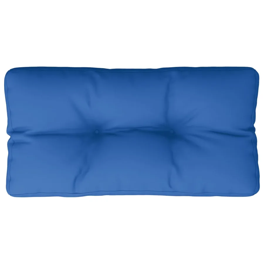 Coussin de palette bleu royal 80x40x12 cm tissu - 2