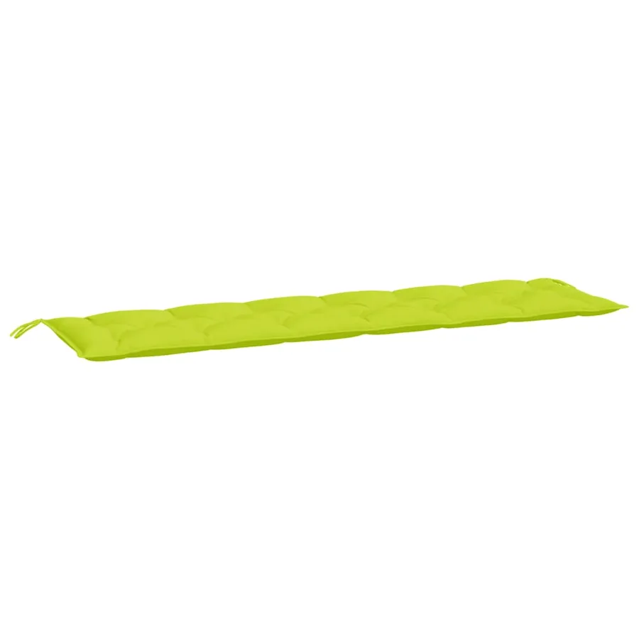 Coussins de banc de jardin lot de 2 vert vif tissu Oxford - 4