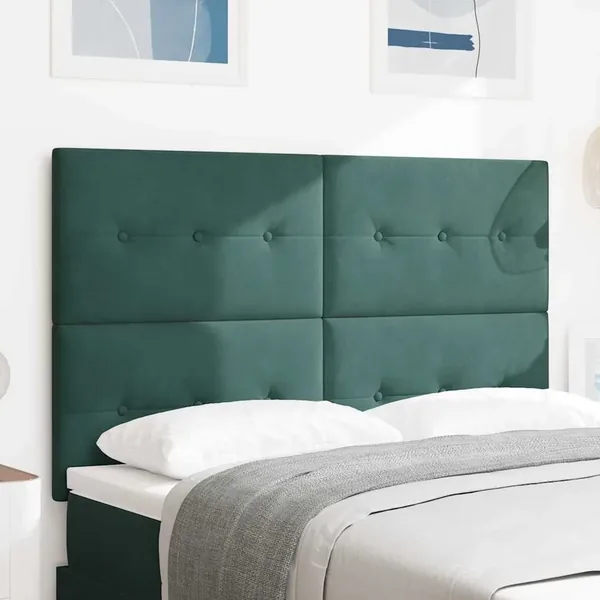 Tête de lit Vert foncé 160 cm Velours