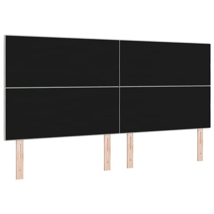 Tête de lit Gris clair 200 cm Velours - 6