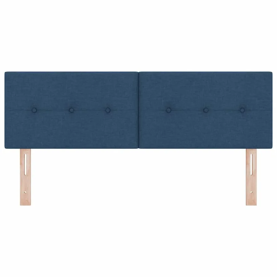 Tête de lit LED avec bandes LED Bleu 144 cm tissu - 5