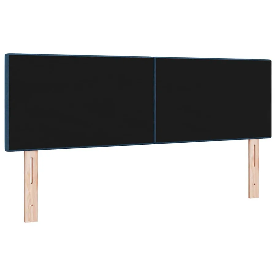 Tête de lit LED avec bandes LED Bleu 144 cm tissu - 7