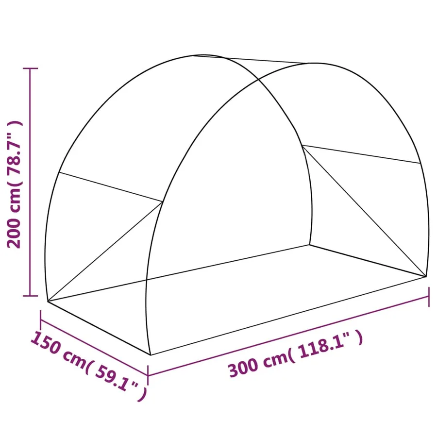Serre 4,5 m² 300x150x200 cm - 13