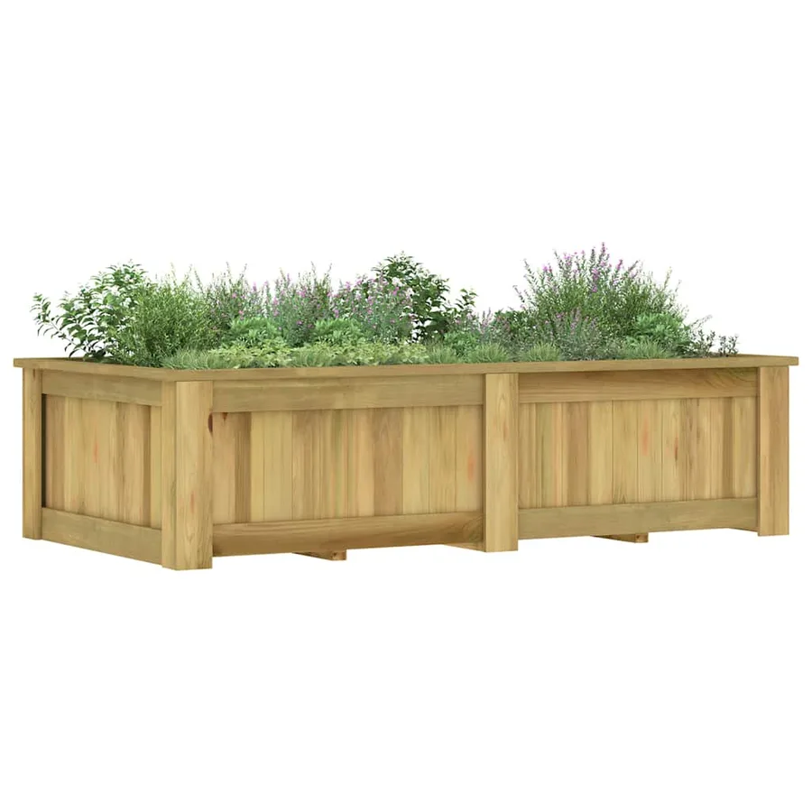 Jardinière surélevée 196x100x50 cm Bois de pin imprégné - 4