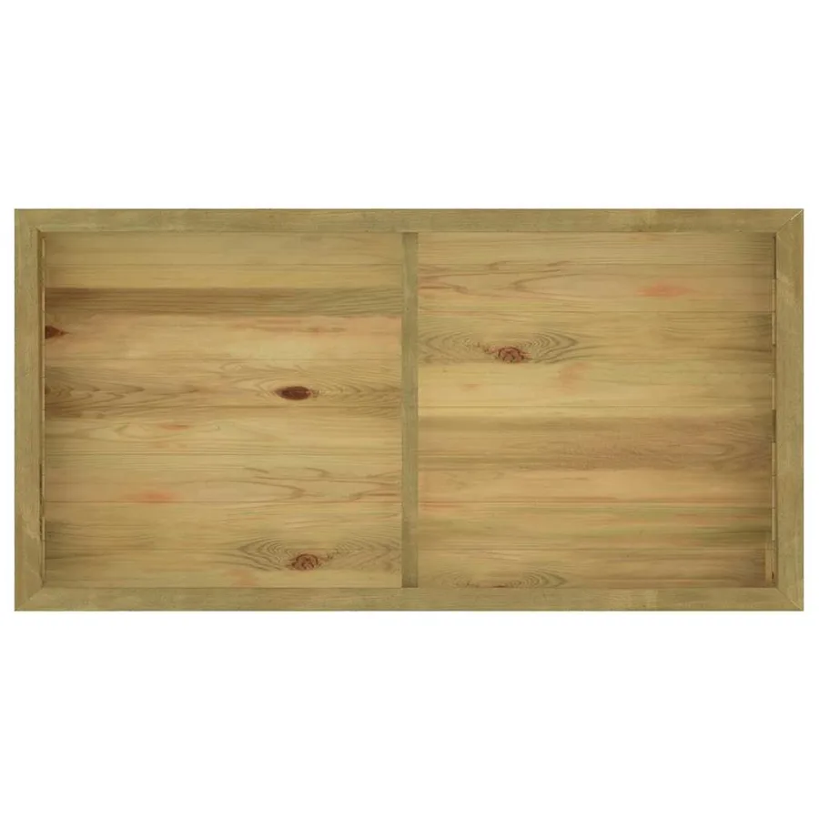 Jardinière surélevée 196x100x50 cm Bois de pin imprégné - 8