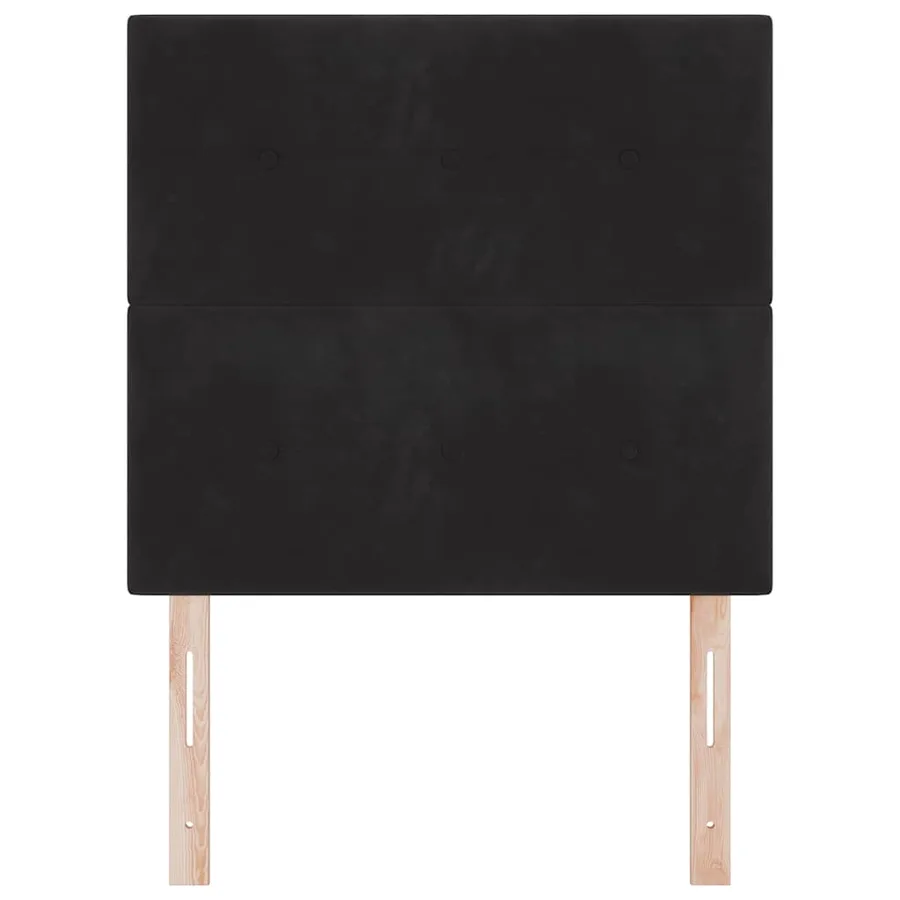 Tête de lit Noir 90 cm Velours - 4