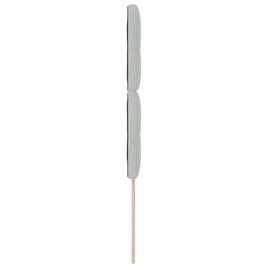 Tête de lit Gris clair 80 cm Velours - 5