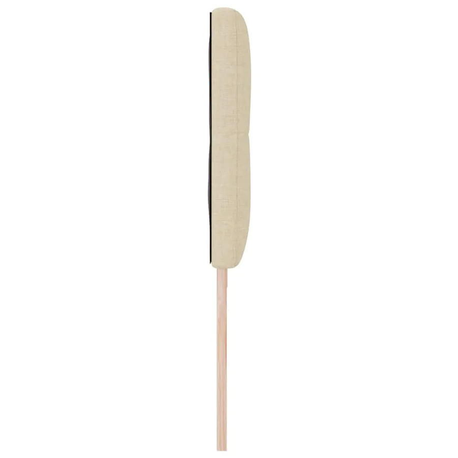Tête de lit réglable en hauteur Crème 200 cm tissu - 6