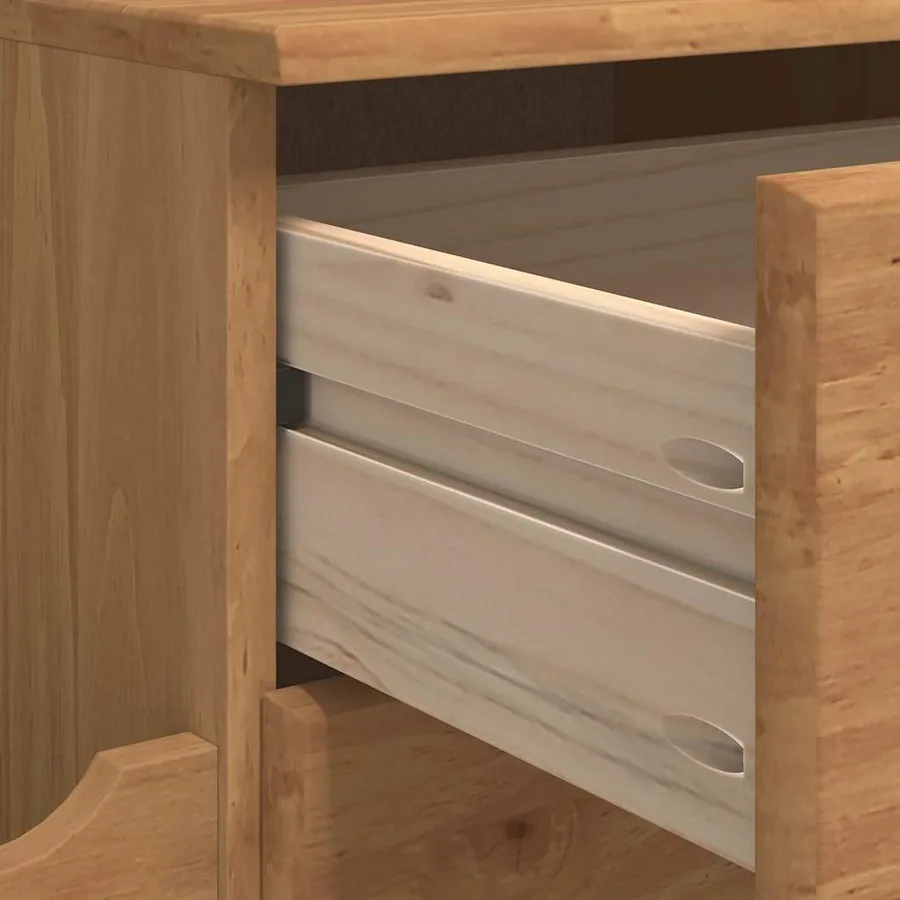 Banc de rangement avec tiroir ASKIM Marron 100 x 39 x 62 cm - 9