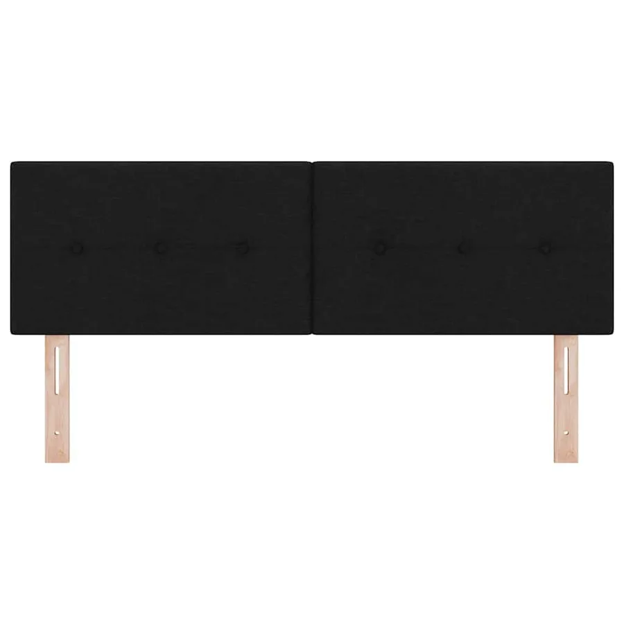 Tête de lit LED avec bandes LED Noir 160 cm tissu - 5