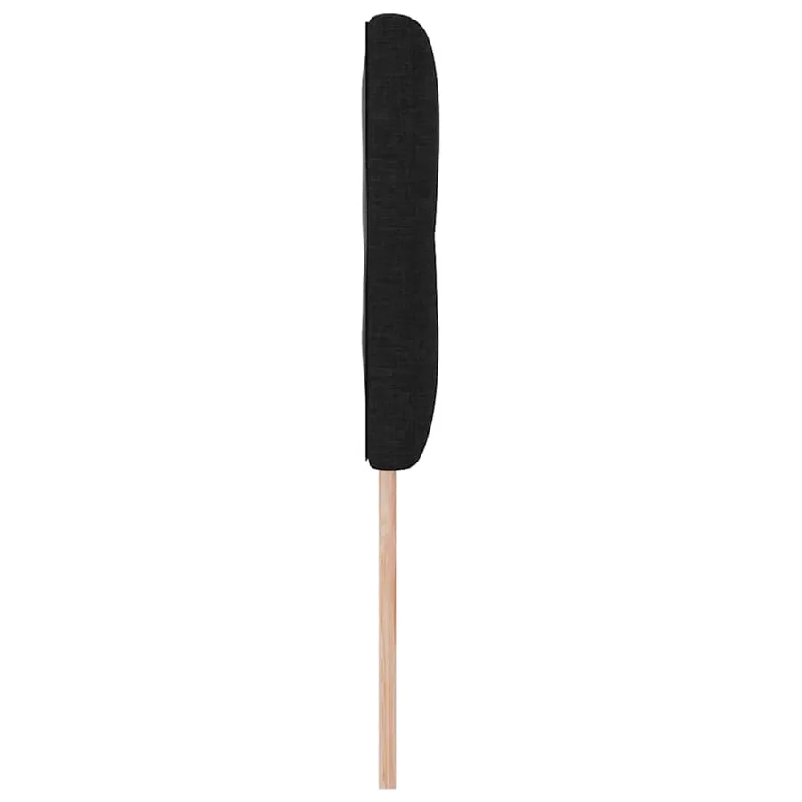 Tête de lit LED avec bandes LED Noir 160 cm tissu - 6