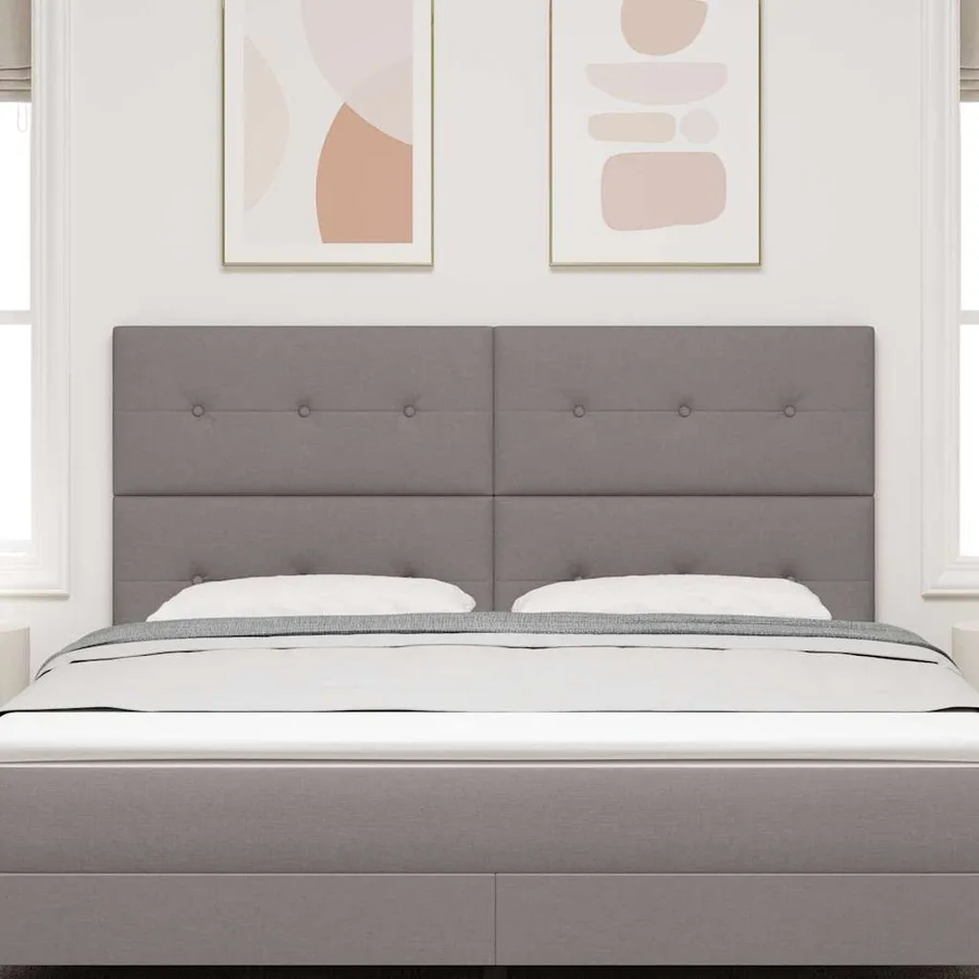 Tête de lit LED avec bandes LED Taupe 180 cm tissu - 3