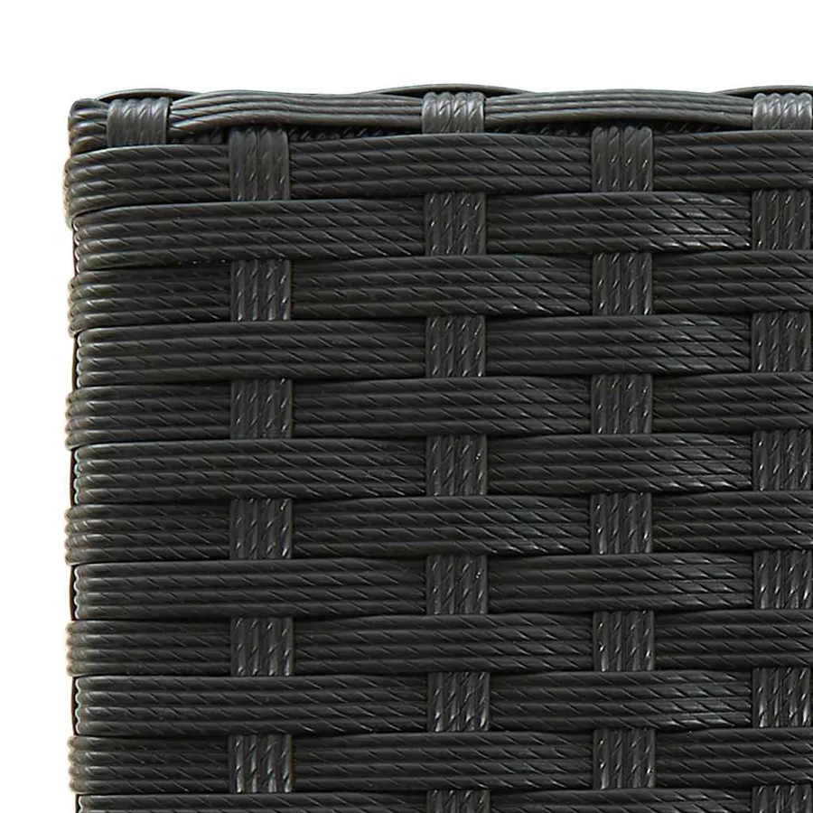 Ensemble de bar de jardin 5 pcs Résine tressée Noir - 11