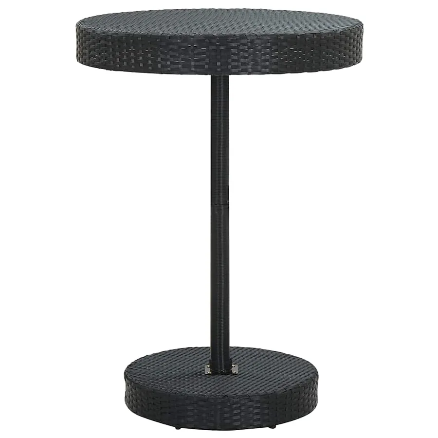 Ensemble de bar de jardin 5 pcs Résine tressée Noir - 3