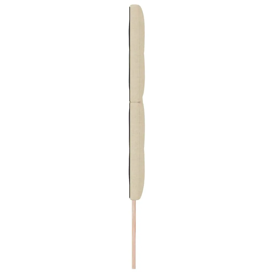 Tête de lit réglable en hauteur Crème 200 cm tissu - 5