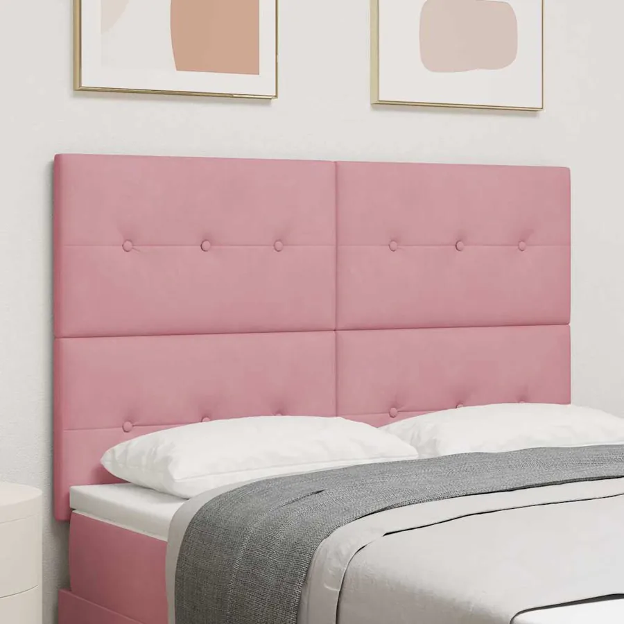 Tête de lit Rose 160 cm Velours