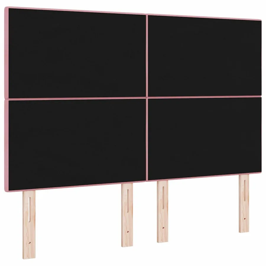 Tête de lit Rose 160 cm Velours - 6