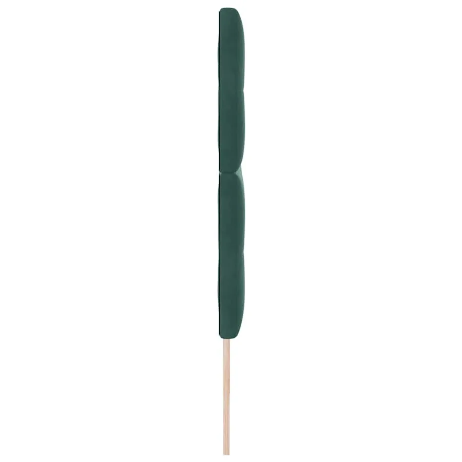 Tête de lit LED avec bandes LED Vert 200 cm Velours - 6