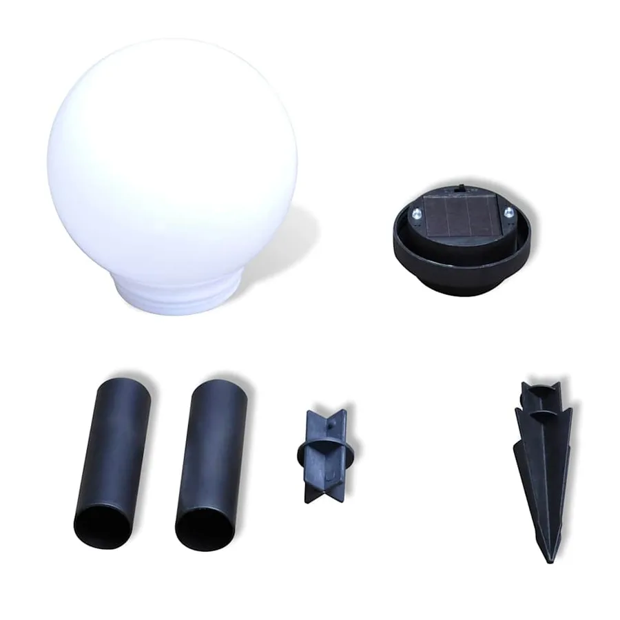Lampes d'allée à LED 4 pcs 15 cm avec piquet de sol - 5