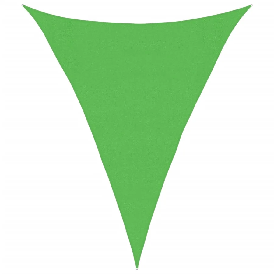 Voile d'ombrage 160 g/m² Vert clair 3x4x4 m PEHD - 2