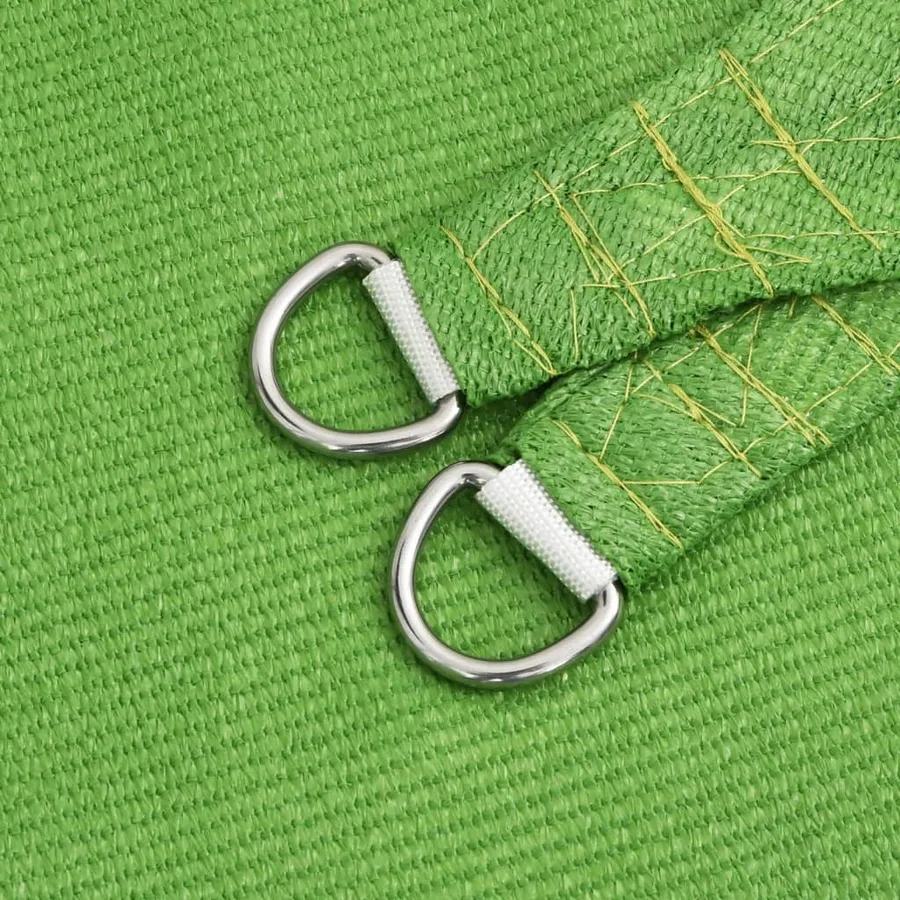 Voile d'ombrage 160 g/m² Vert clair 3x4x4 m PEHD - 6