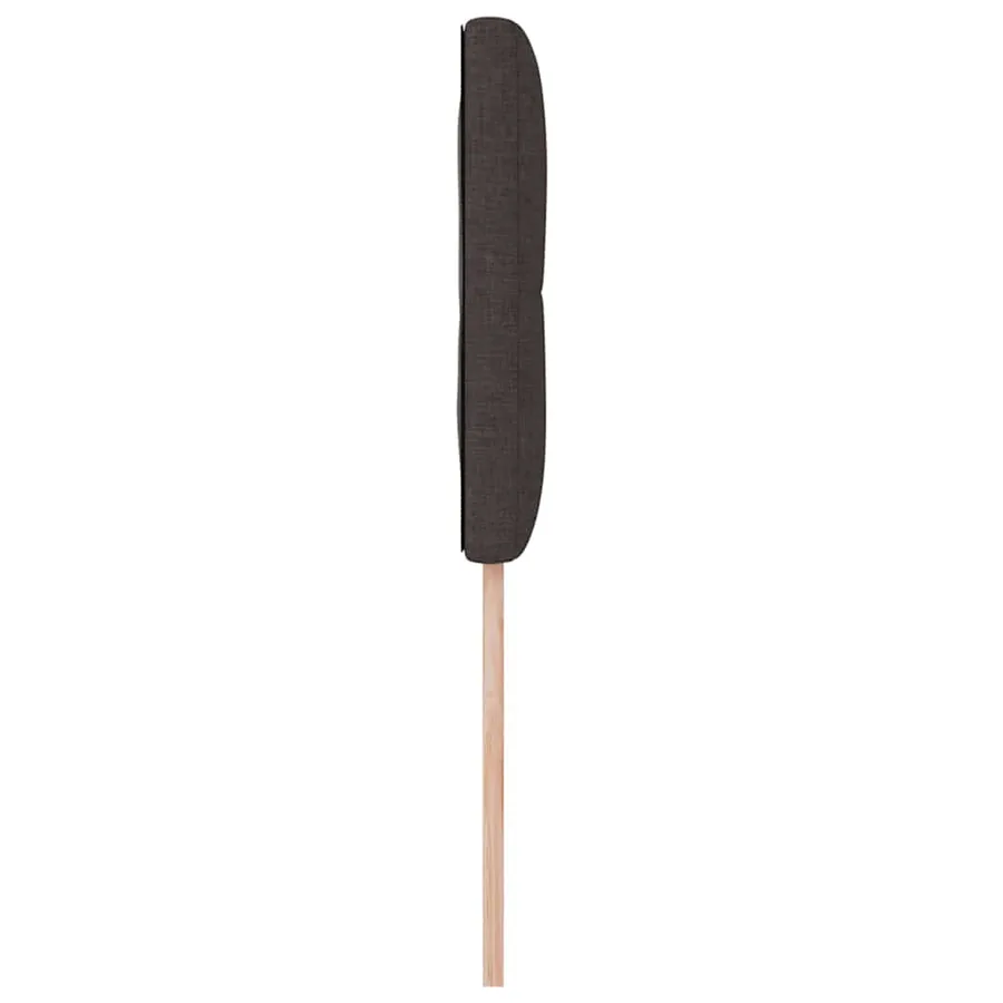 Tête de lit réglable en hauteur Marron foncé 80 cm tissu - 6