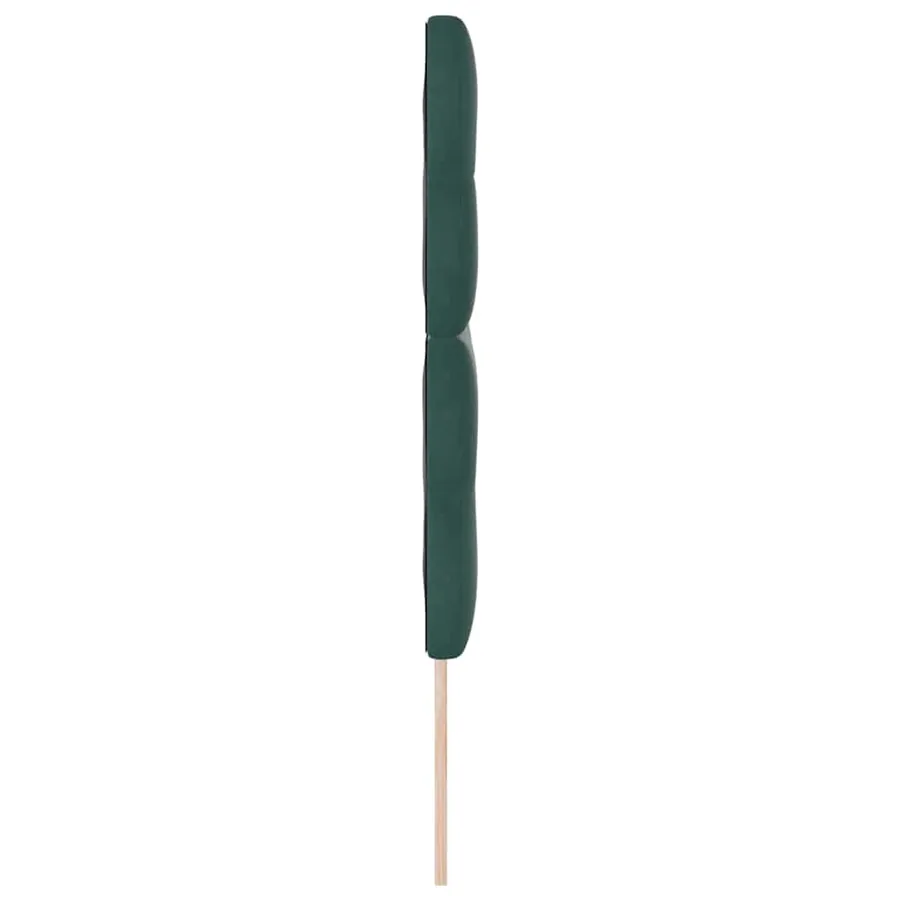 Tête de lit Vert foncé 144 cm Velours - 5