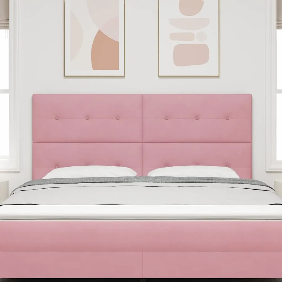 Tête de lit Rose 180 cm Velours - 3