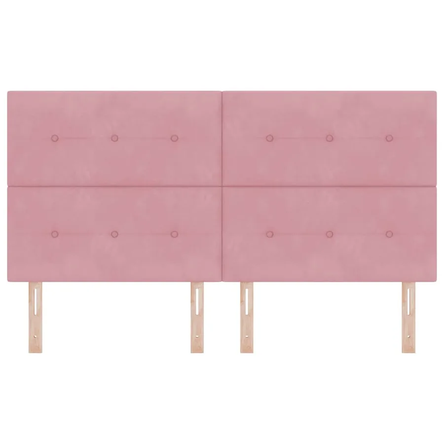 Tête de lit Rose 180 cm Velours - 4