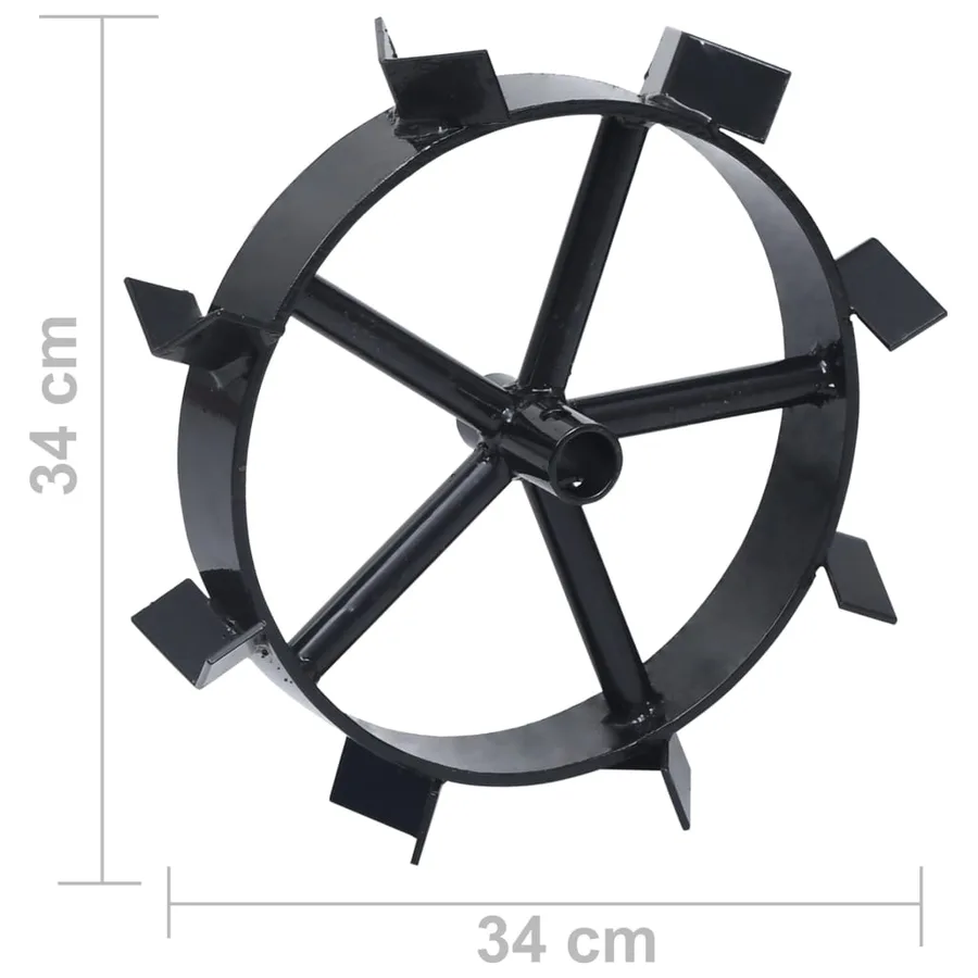 Roues métalliques pour cultivateur à essence 6,5 ch 2 pcs - 11