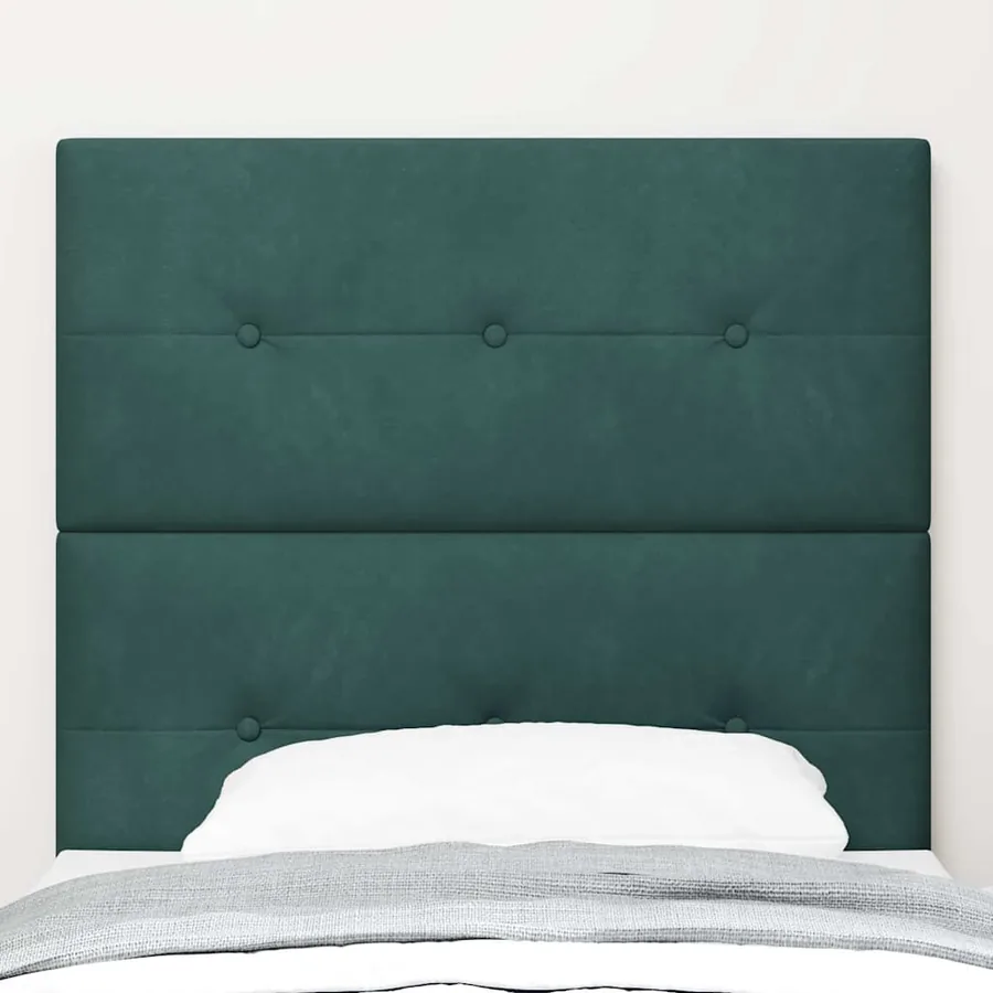 Tête de lit LED avec bandes LED Vert 90 cm Velours - 3