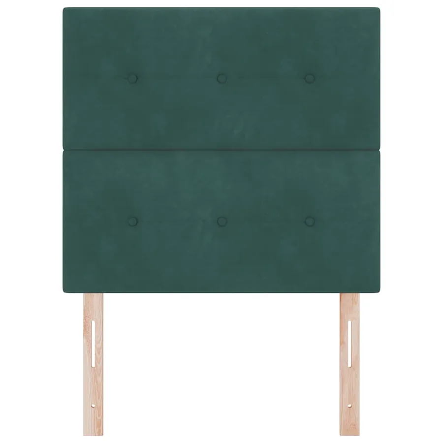 Tête de lit LED avec bandes LED Vert 90 cm Velours - 5