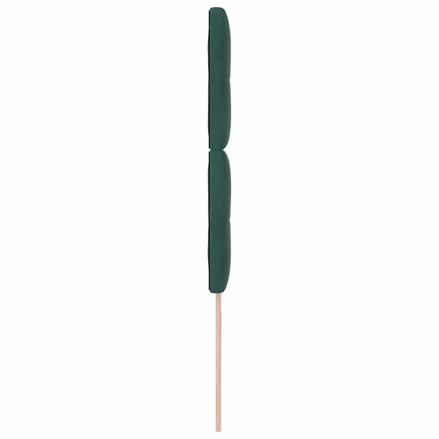 Tête de lit LED avec bandes LED Vert 90 cm Velours - 6
