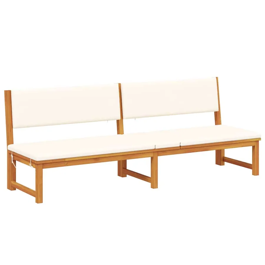Transat Huile Naturelle 200 x 57 x 75cm Bois d'acacia massif - 3