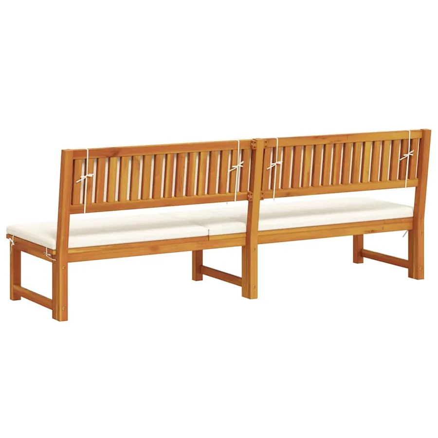 Transat Huile Naturelle 200 x 57 x 75cm Bois d'acacia massif - 6