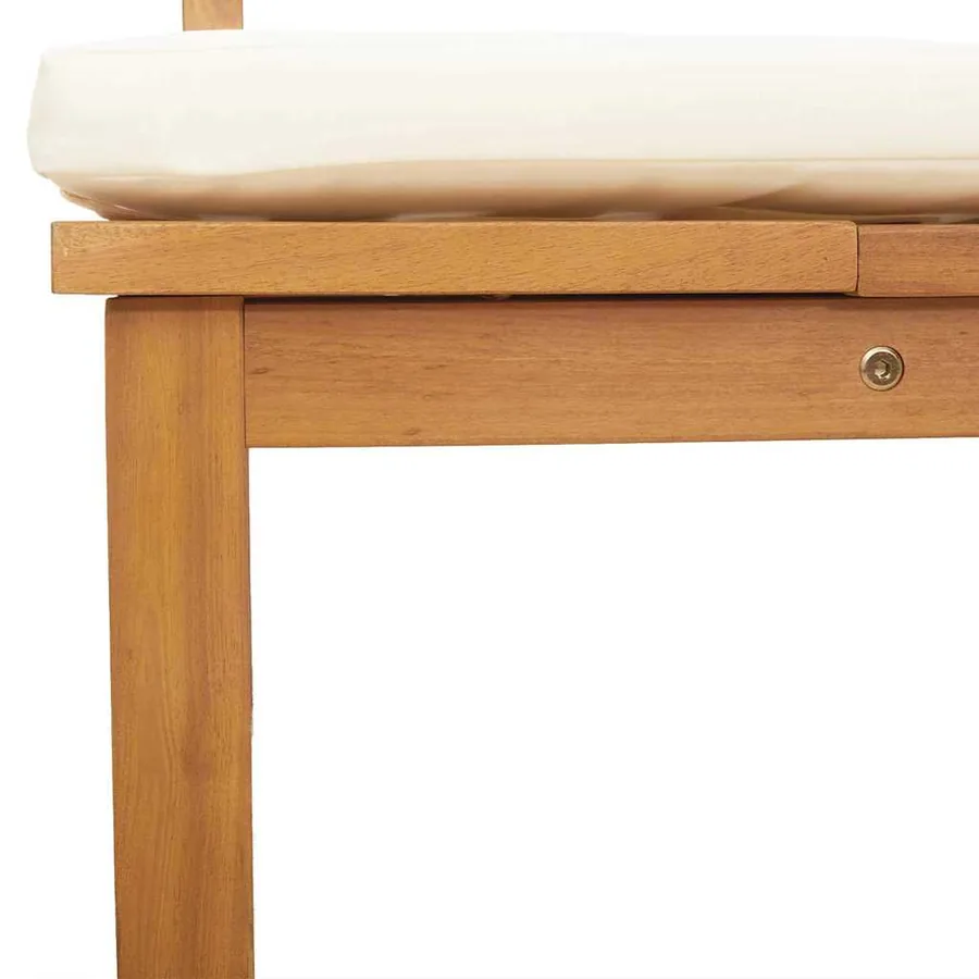 Transat Huile Naturelle 200 x 57 x 75cm Bois d'acacia massif - 7