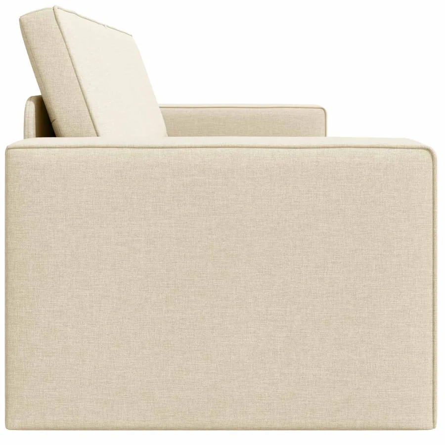 Canapé-Lit Crème 245 x 78 x 77 cm tissu - 6