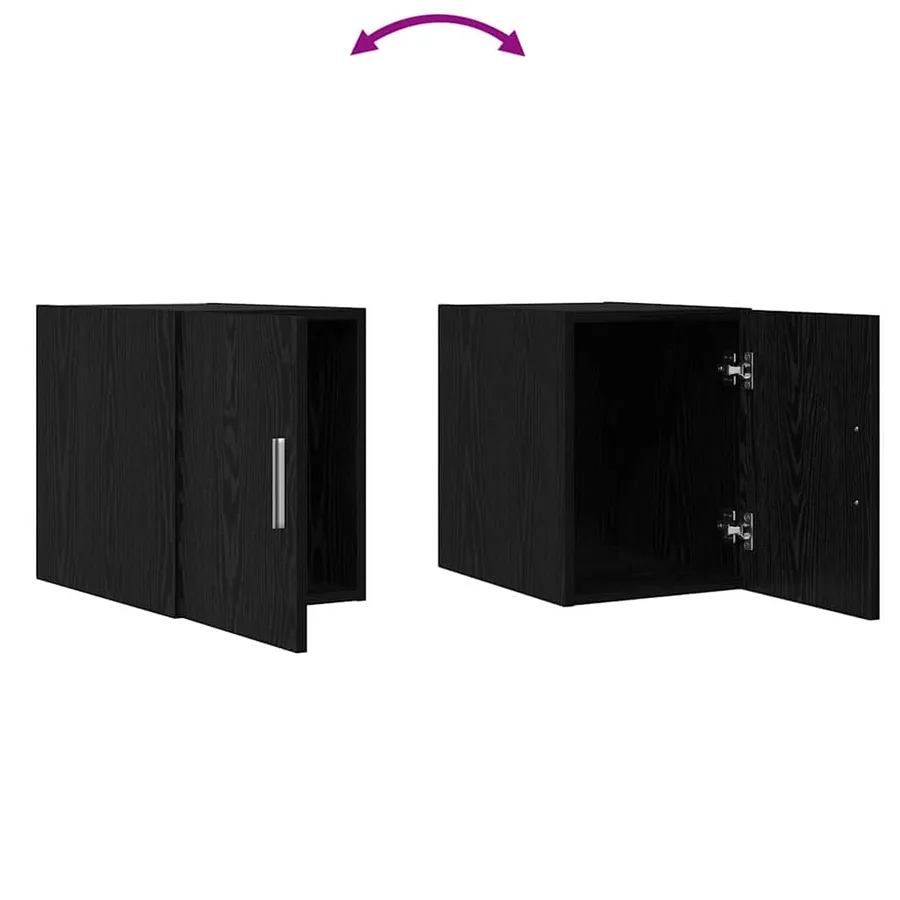 Armoire Murale Chêne noir 30 x 42,5 x 39,5 cm Bois d'ingénierie - 9