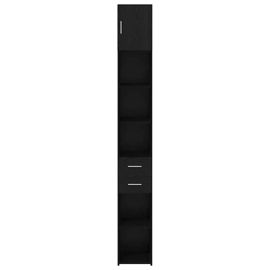 Armoire de rangement 2 pcs Chêne noir 30 x 42,5 x 225 cm - 7