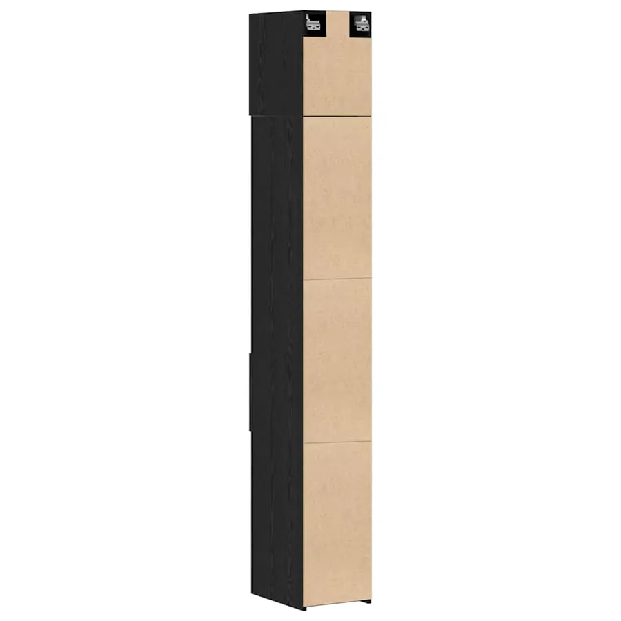 Armoire de rangement 2 pcs Chêne noir 30 x 42,5 x 225 cm - 9