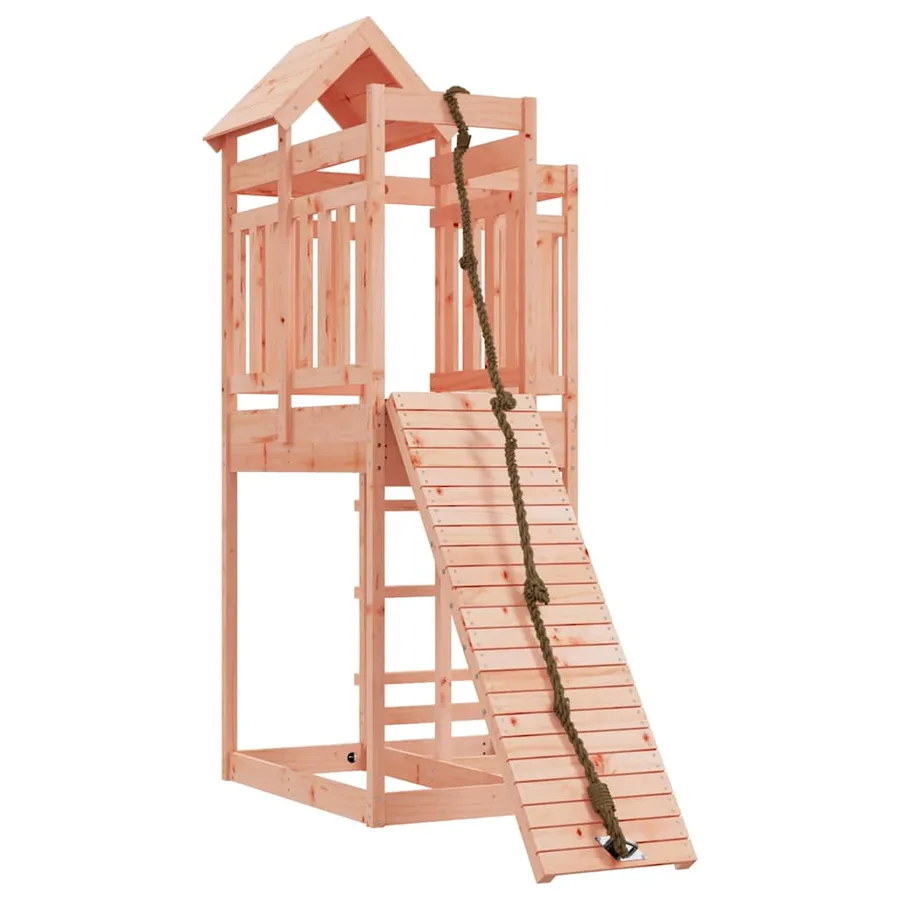 Maisonnette de jeu avec mur d'escalade bois massif Douglas - 2