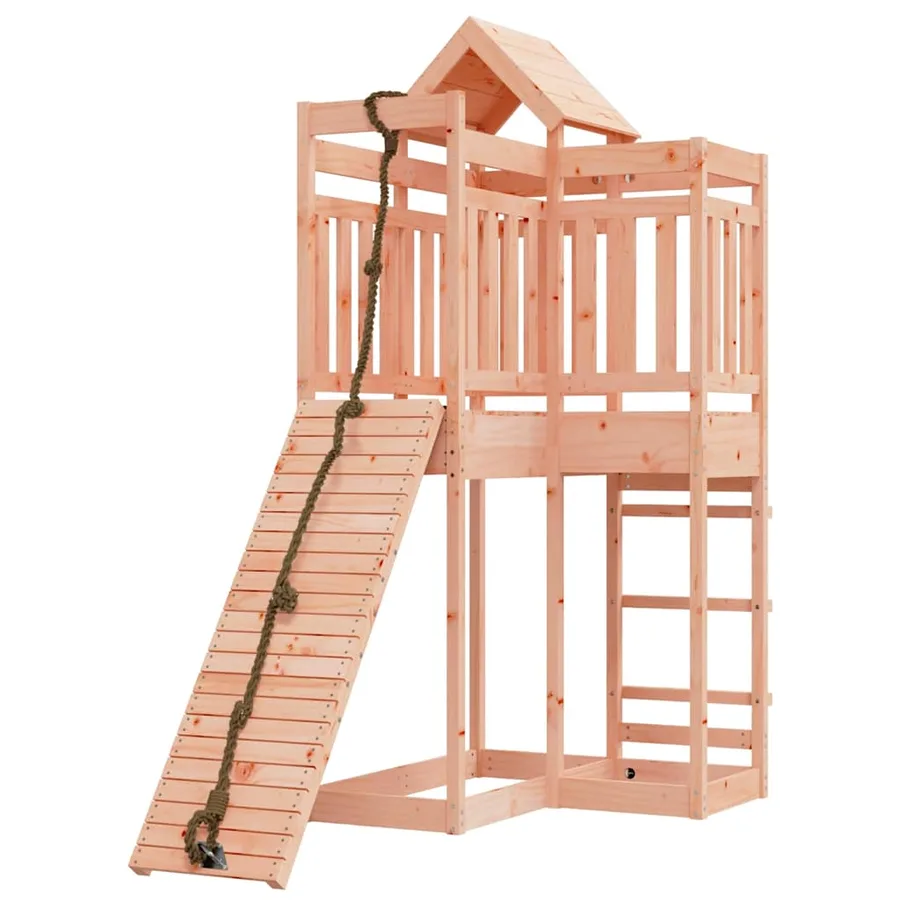 Maisonnette de jeu avec mur d'escalade bois massif Douglas - 3