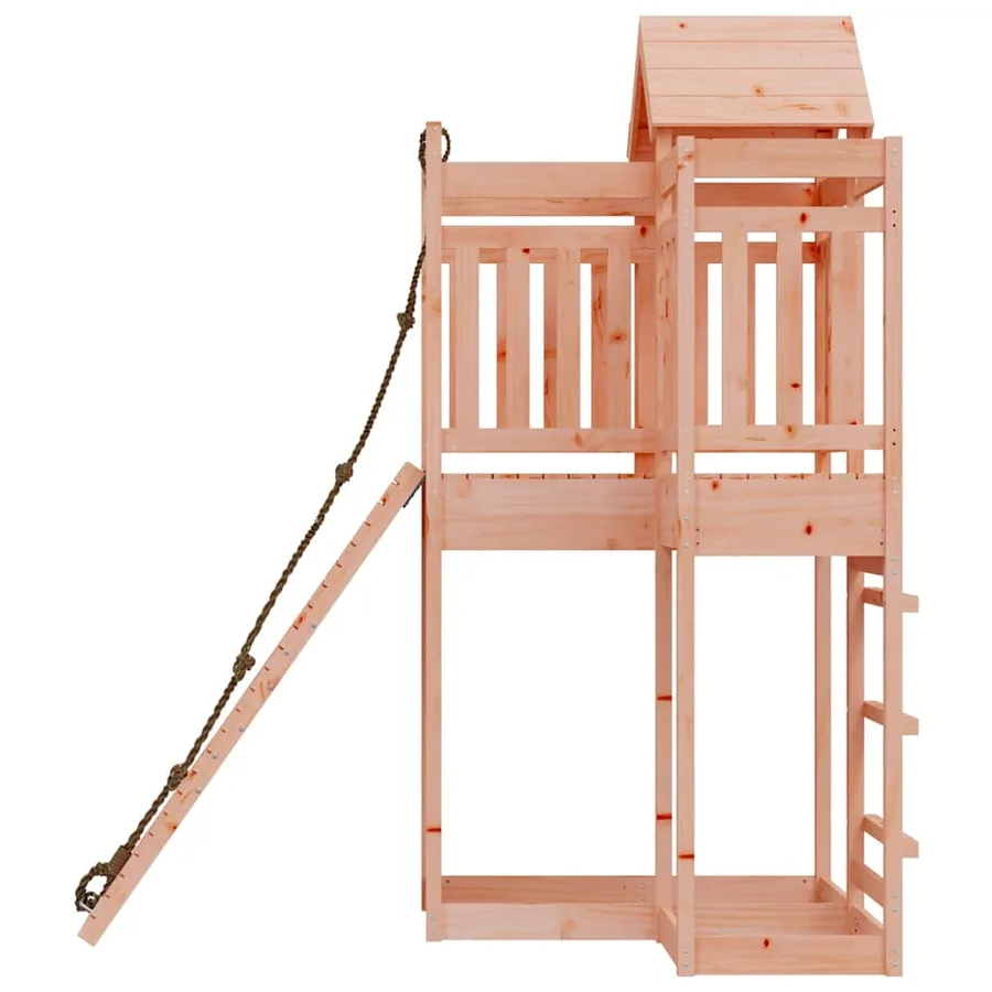 Maisonnette de jeu avec mur d'escalade bois massif Douglas - 6