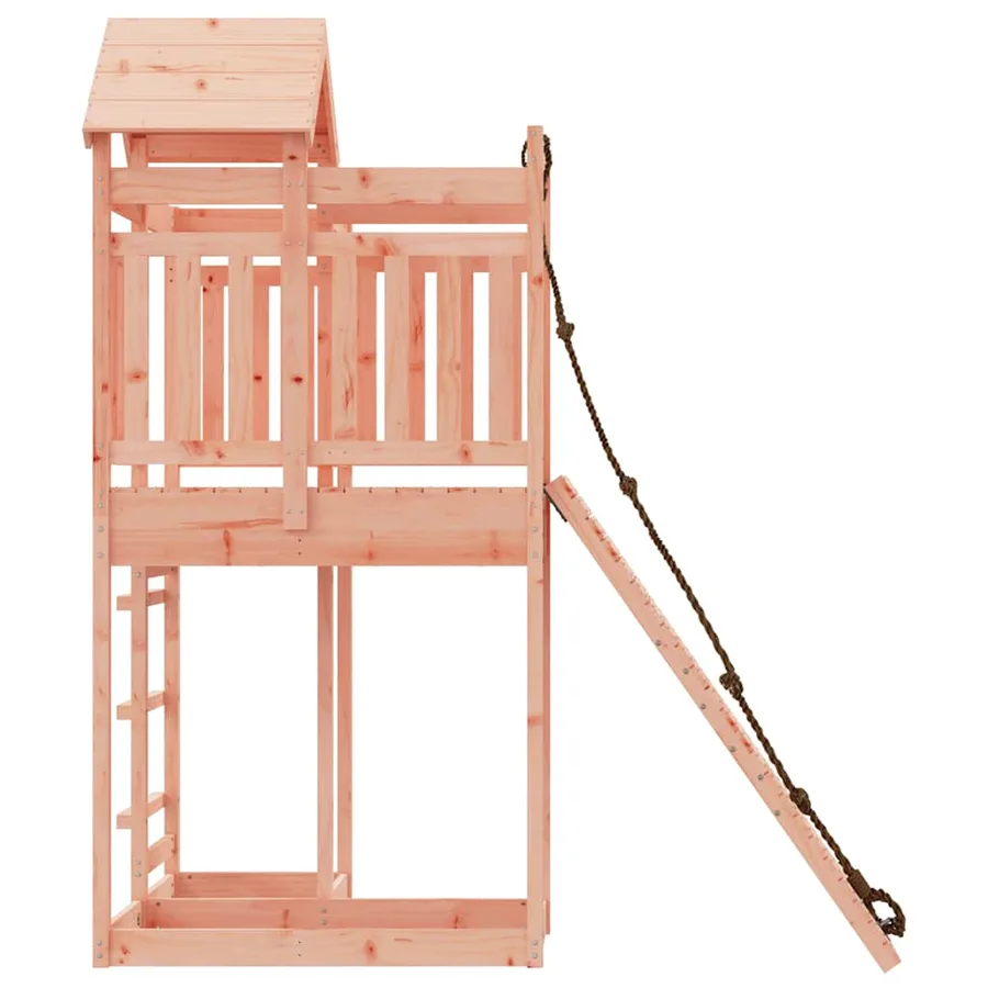 Maisonnette de jeu avec mur d'escalade bois massif Douglas - 7