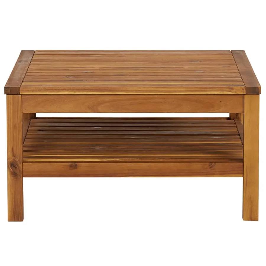 Ensemble de canapés 2 pcs et coussins blanc crème Acacia solide - 8
