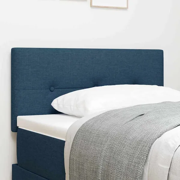 Tête de lit LED avec bandes LED Bleu 90 cm tissu