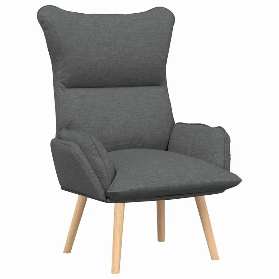 fauteuil Gris foncé 69 x 74 x 93 cm Tissu et Contreplaqué - 2