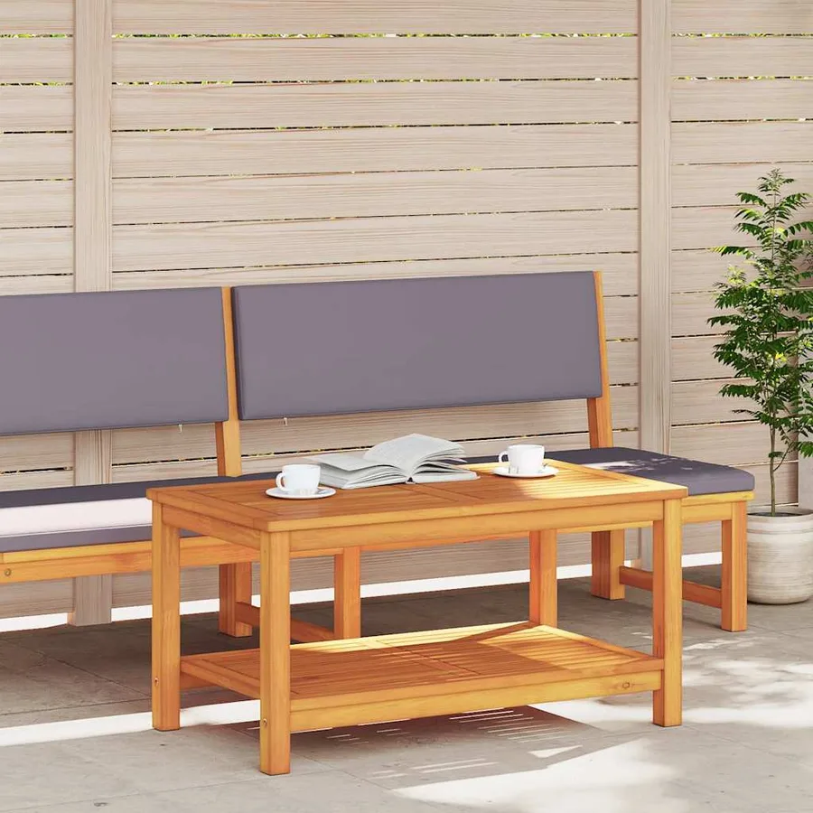 Table d'appoint Huile Naturelle 90 x 50 x 45 cm - 3