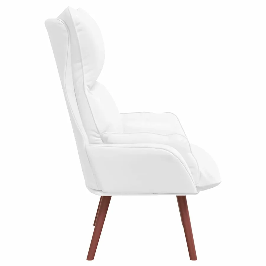 fauteuil Blanc 69 x 74 x 93 cm Simili cuir - 5