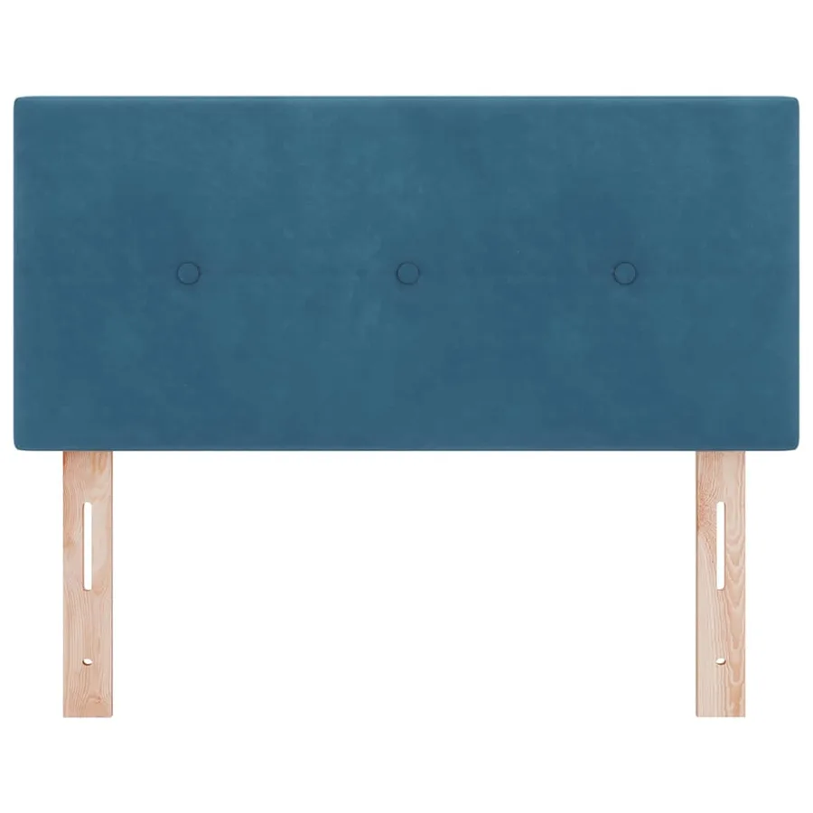 Tête de lit Bleu foncé 90 cm Velours - 4